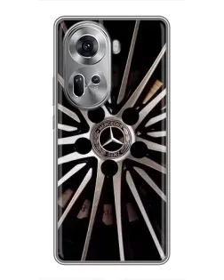 Чехол для OPPO Reno 11 5G с картинкой «Диск Mercedes»