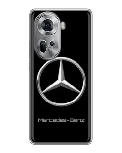 Чехол для OPPO Reno 11 5G с картинкой «Mercedes Silver Logo»