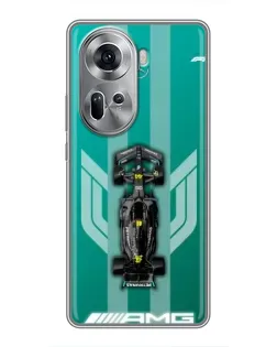 Чехол для OPPO Reno 11 5G с картинкой «Mercedes AMG Petronas»