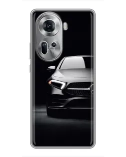 Чехол для OPPO Reno 11 5G с картинкой «Свет фар Mercedes»