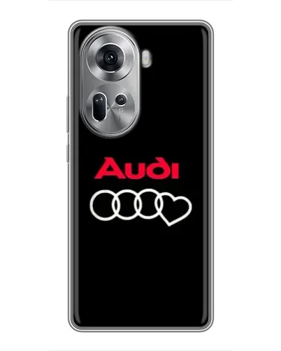 Чехол для OPPO Reno 11 5G с картинкой «Логотип Audi Heart»