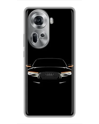 Чехол для OPPO Reno 11 5G с картинкой «Audi — ночной контур»