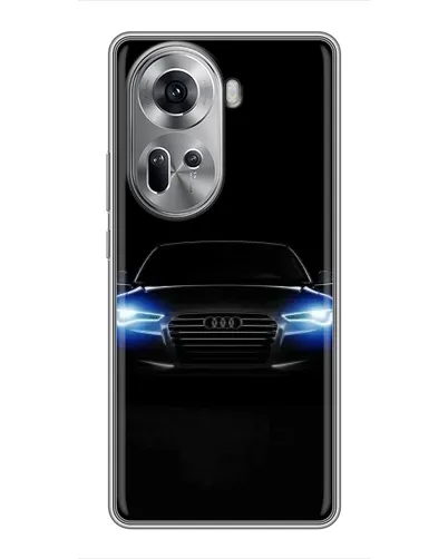 Чехол для OPPO Reno 11 5G с картинкой «Audi в неоне»