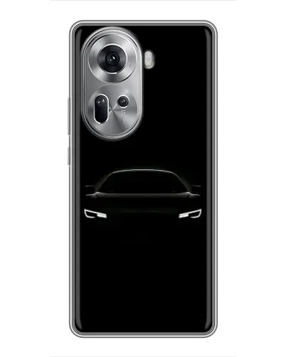 Чехол для OPPO Reno 11 5G с картинкой «Взгляд Audi в темноте»