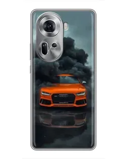 Чохол для OPPO Reno 11 5G з картинкою «Audi у хмарах диму» Чохол для OPPO Reno 11 5G з картинкою «Audi у хмарах диму»
