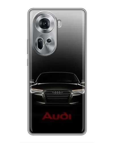 Чехол для OPPO Reno 11 5G с картинкой «Audi — градиентный контур»