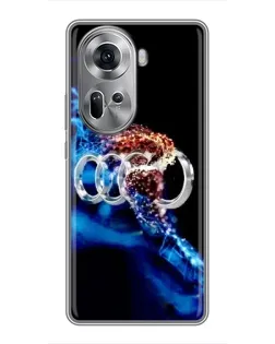 Чохол для OPPO Reno 11 5G з картинкою «Енергія лого Audi» Чохол для OPPO Reno 11 5G з картинкою «Енергія лого Audi»