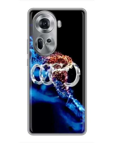 Чехол для OPPO Reno 11 5G с картинкой «Энергия лого Audi»