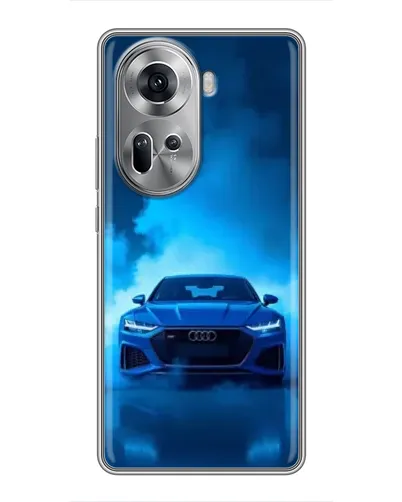 Чехол для OPPO Reno 11 5G с картинкой «Audi — голубая энергия»