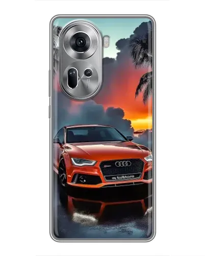 Чехол для OPPO Reno 11 5G с картинкой «Audi — закат»