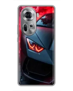 Чехол для OPPO Reno 11 5G с картинкой «Lamborghini красное сияние» Чехол для OPPO Reno 11 5G с картинкой «Lamborghini красное сияние»