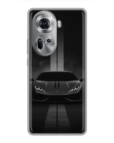 Чехол для OPPO Reno 11 5G с картинкой «Lamborghini симметрия дорог»