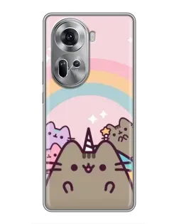 Чохол для OPPO Reno 11 5G з картинкою «Єдиноріг Pusheen»