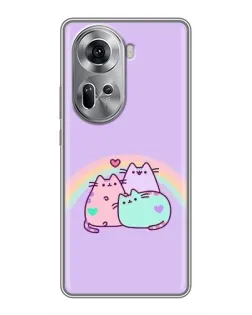 Чохол для OPPO Reno 11 5G з картинкою «Веселкові Пушини»