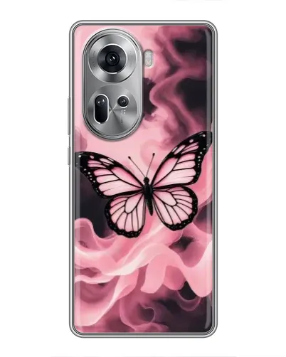 Чехол для OPPO Reno 11 5G с картинкой «Бабочка в дыму»