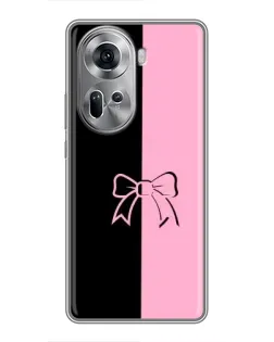 Чехол для OPPO Reno 11 5G с картинкой «Половинки банта» Чехол для OPPO Reno 11 5G с картинкой «Половинки банта»