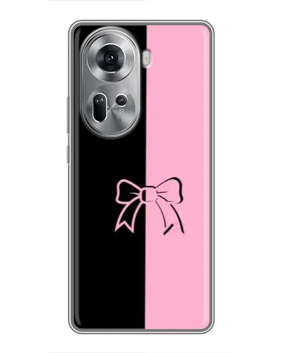 Чехол для OPPO Reno 11 5G с картинкой «Половинки банта»