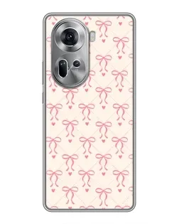 Чехол для OPPO Reno 11 5G с картинкой «Розовые бантики Coquette» Чехол для OPPO Reno 11 5G с картинкой «Розовые бантики Coquette»