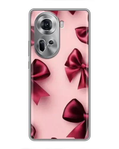 Чехол для OPPO Reno 11 5G с картинкой «Бордовый атлас»