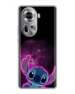 Чохол для OPPO Reno 11 5G з картинкою «Неоновий Stitch»