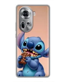 Чохол для OPPO Reno 11 5G з картинкою «Стіч їсть шоколад»