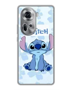Чохол для OPPO Reno 11 5G з картинкою «Stitch серед квітів»