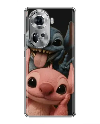 Чохол для OPPO Reno 11 5G з картинкою «Стіч та Ангел»