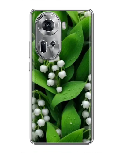 Чехол для OPPO Reno 11 5G с картинкой «Ландыши в зелени»