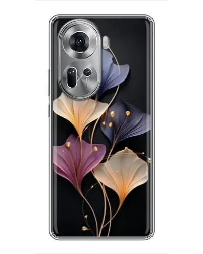 Чехол для OPPO Reno 11 5G с картинкой «Лиловые цветы грации»