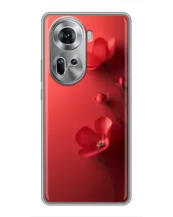 Чехол для OPPO Reno 11 5G с картинкой «Маковые соцветия»