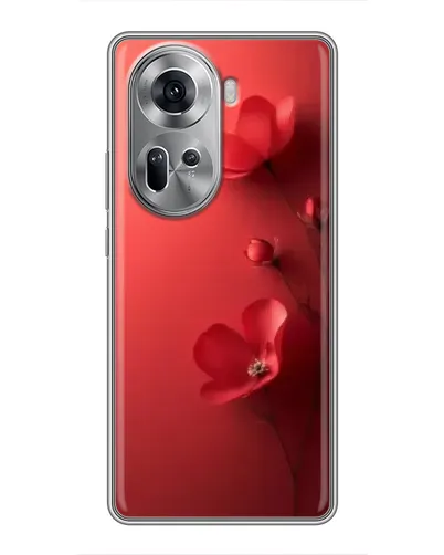 Чехол для OPPO Reno 11 5G с картинкой «Маковые соцветия»