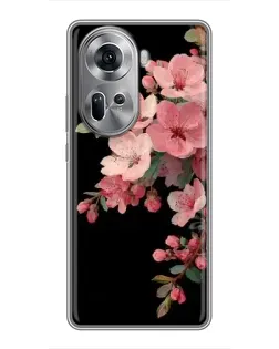 Чехол для OPPO Reno 11 5G с картинкой «Розовая ветка сакуры»