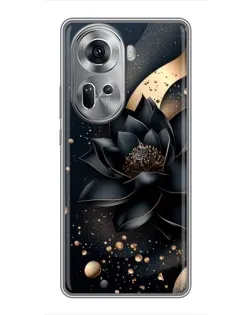 Чехол для OPPO Reno 11 5G с картинкой «Черный лотос»