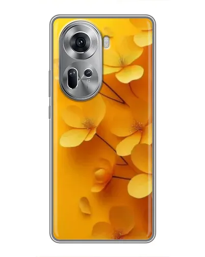 Чехол для OPPO Reno 11 5G с картинкой «Золотые лепестки»