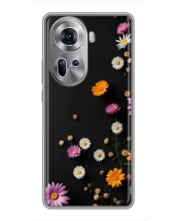 Чехол для OPPO Reno 11 5G с картинкой «Цветочная композиция»