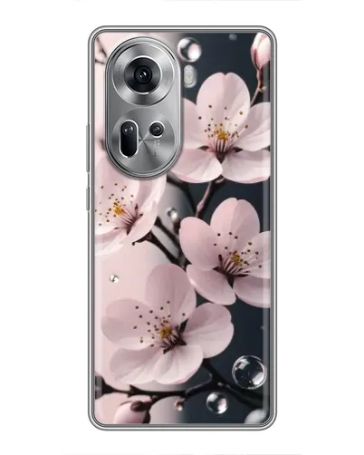Чехол для OPPO Reno 11 5G с картинкой «Нежная сакура и капли» Чехол для OPPO Reno 11 5G с картинкой «Нежная сакура и капли»