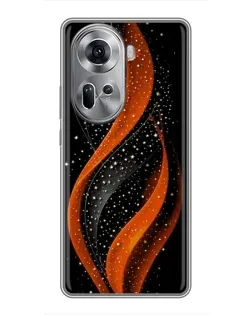 Чехол для OPPO Reno 11 5G с картинкой «Огненная звездная волна»