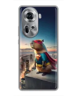 Чехол для OPPO Reno 11 5G с картинкой «Капи-мен супергерой» Чехол для OPPO Reno 11 5G с картинкой «Капи-мен супергерой»