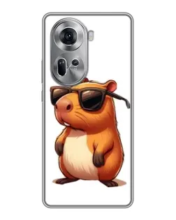 Чехол для OPPO Reno 11 5G с картинкой «Капибара в очках» Чехол для OPPO Reno 11 5G с картинкой «Капибара в очках»