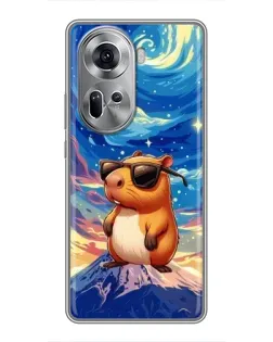 Чехол для OPPO Reno 11 5G с картинкой «Капибара Ван Гога» Чехол для OPPO Reno 11 5G с картинкой «Капибара Ван Гога»