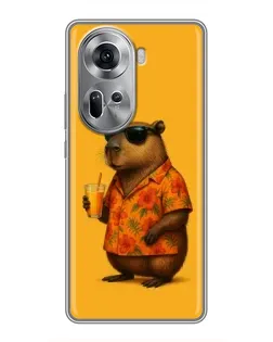 Чехол для OPPO Reno 11 5G с картинкой «Капибара на отдыхе» Чехол для OPPO Reno 11 5G с картинкой «Капибара на отдыхе»