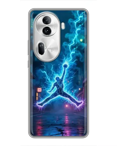 Чехол для OPPO Reno 11 Pro 5G с картинкой «Jordan Gold Jumpman»