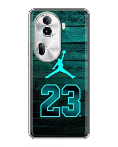 Чехол для OPPO Reno 11 Pro 5G с картинкой «Jordan Cyan 23»
