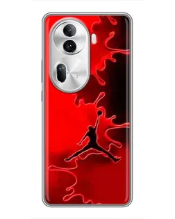 Чехол для OPPO Reno 11 Pro 5G с картинкой «Jordan Red Smoke»