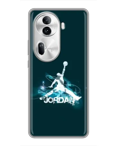 Чехол для OPPO Reno 11 Pro 5G с картинкой «Jordan Blue Fire»