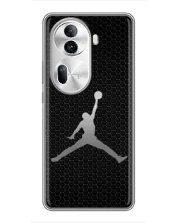 Чехол для OPPO Reno 11 Pro 5G с картинкой «Jordan Dark Carbon»