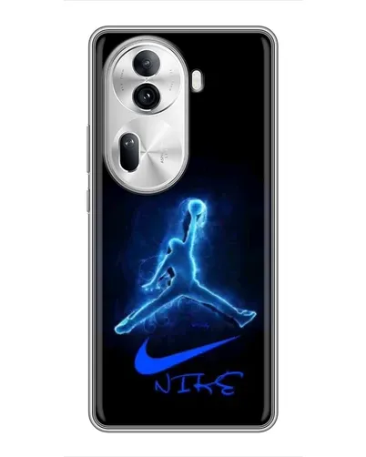 Чехол для OPPO Reno 11 Pro 5G с картинкой «Jordan Neon Blue»