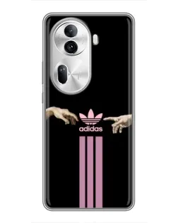 Чехол для OPPO Reno 11 Pro 5G с картинкой «Adidas Hands»