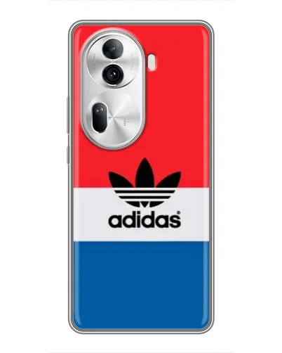 Чехол для OPPO Reno 11 Pro 5G с картинкой «Ретро блоки Adidas»