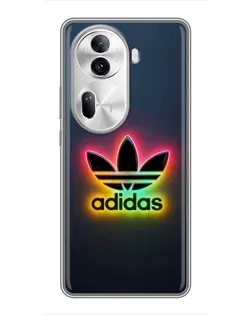 Чехол для OPPO Reno 11 Pro 5G с картинкой «Неоновый Adidas»